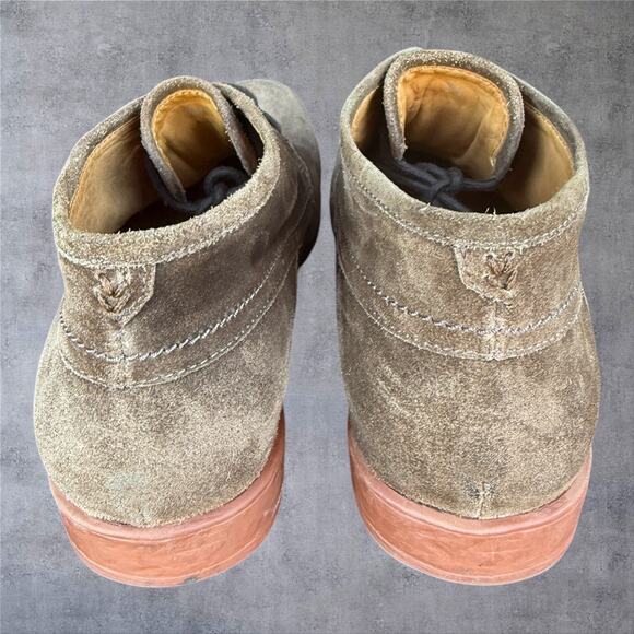 John Varvatos Brown Suede Chukka Boots Mens 9.5 Vibram Distressed Desert Shoe main image 7